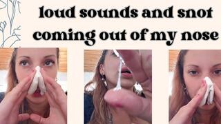 I pick my nose with mucus