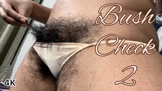 Goddess Feistys Bush Check 2: Hairy Ebony Pussy Update 4K
