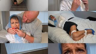 Toni g, gilf next door tied up and scarf gagged (wmv)
