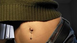 Belly button ring to his eternal home