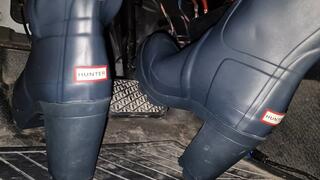 Heeled Hunter Boots Driving