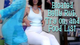 Bloated Belly Rub, Try on, and Food List wmv