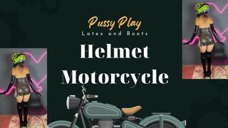 helmet motorcycle in latex