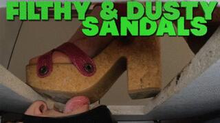 CC - Filthy and dusty sandals