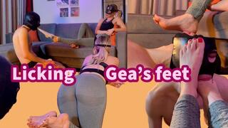 GEA DOMINA - LICKING GEA'S FEET