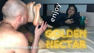 Eastern Goddess – Golden Ritual of Devotion and Foot Worship