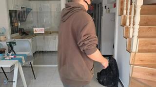 Experience of Japanese style bundling placement for black boot girls (Chinese model)