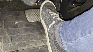 Driving in Roxy Sneakers