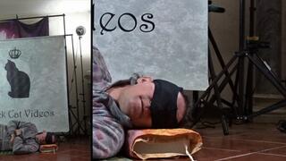 phone calling standing on head (two camera view)