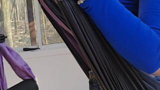 Billy Gets some Revenge on Betty while she is on yoga swing!! Fucks his stepsisters Face Sloppy ASF