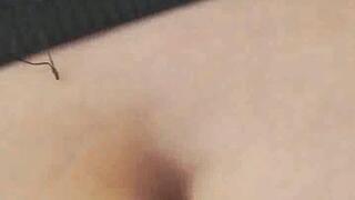 Belly button poke in public