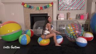 Pornstars First Try at Sit-Belly Popping BEACH BALLS! Including a Ride Roll & Shosu! Part 1 of 3! HD Version