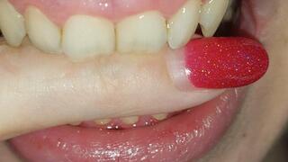 I bite my finger ---