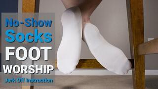 Stroke to My White No-Show Socks Foot Worship Jerk Off Instruction - Kylie Jacobsx - MP4 1080p HD
