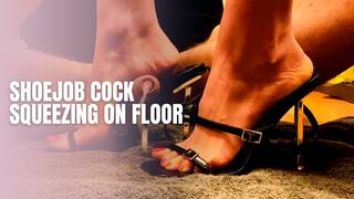Shoejob Cock Squeezing On Floor
