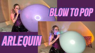 Arlequin blows them until they pop