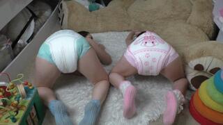 Mommy Lee feeds babies Kimmy and Bunny 2