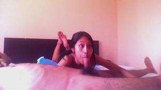 Filthy Asian Babe Lucy Dar Gives Stunning Sloppy Blowjob