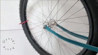 Bike Lifting Failure Leads to Wynter Azure Being VERY Concerned about Your Shortness (ID # 845 HD 1080rez)