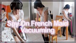 Spy On French Maid Vacuuming