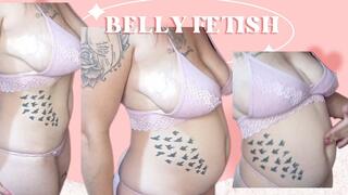 Sensually Playing with My Belly