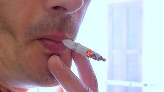 Smoking Muratti red 100s in the sun 190325