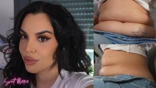 Burping and showing off my fat belly | Sweet Maria