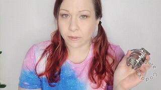 Sitter Azure Scolds you and Puts you in Chastity For Jerking off to Her (ID # 809 HD 1080rez)