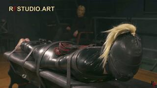 Elli in Total Tight PVC Mummification - Another Bastinado for Barefoot Submissive Cutie (FULL HD MP4)