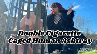 Double Cigarette Human Ashtray At Dracula Femdom Castle
