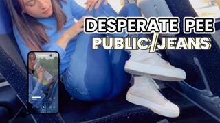 desperate public pee in my jeans