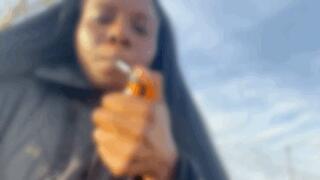 Enjoying a Smoke after a Long day