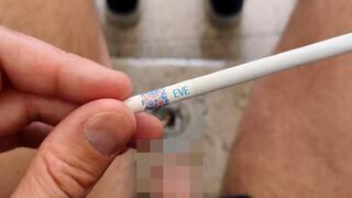 Eve 120s Blue smoking masturbation Cum POV 240325