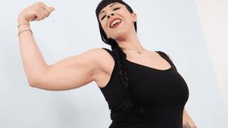 Worship Daphne's huge muscles