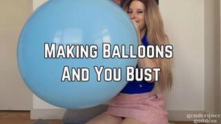 Phoenix Bates Wants To See You And Balloons Bust 1080p - B2P - Femdom - Confetti Balloons - Long Blonde Hair