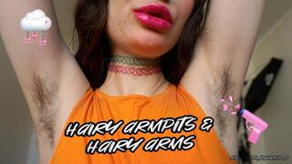 Sweaty hairy armpits and hairy pits worship