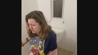 Farts with pushing out painful plops mov