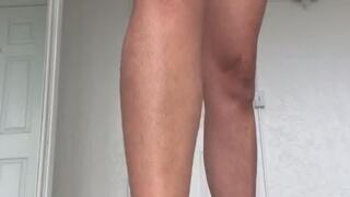 cute girl trample and crush toy car sexy feet