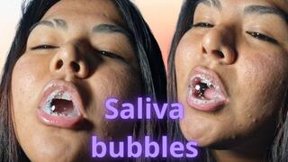 Making saliva bubbles
