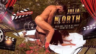Behind The Scenes Of Nympho Wife Julia North Quick Anal Fuck In The Forest