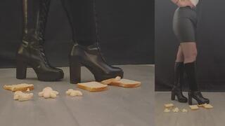 girl crush bread and dough trample sexy bots