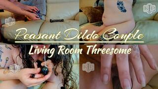 Peasant Dildo Couple: Living Room Threesome
