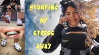 Stomping my Stress Away - 4K - Giantess Kelly Sneaker Crush