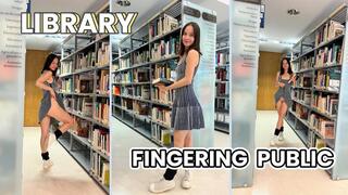 fingering in a public library