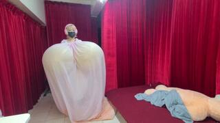 72inch belly inflation with big boobs SPED UP