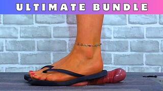 Jumping On Your Cock & Balls In My Old Flip Flops - Ultimate Bundle - HUGE DISCOUNT!!! - 155ULT - Trample Trampling CBT Ballbusting Crush Crushing Flip Flops Sandals Feet
