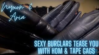 Nyxon & Aria Sexy Burglars Tease You With HOM & Tape Gags 1080p MP4