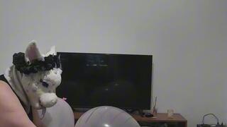 3 Pink 36"Balloons Play and Pop!