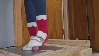 Fuzzy sock cock trample 2