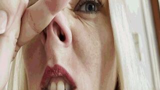 My sexy nose is very itchy MOV